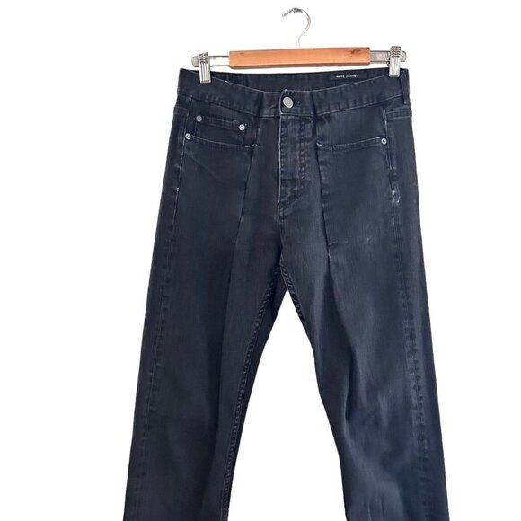 Marc Jacobs Women's Black Size 27 Medium Wash Denim Straight Slim Jeans - Picture 3 of 13